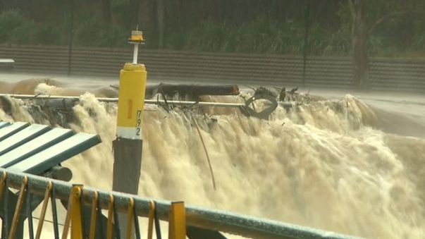 Flash flooding at Parramatta. (9NEWS)