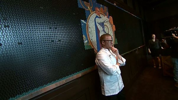 Heston Blumenthal at the new Fat Duck in Melbourne. (9NEWS)