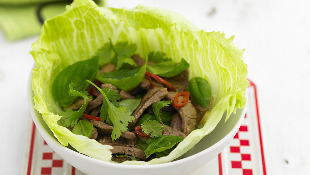 Thai basil lamb with mint and lemongrass recipe 9kitchen