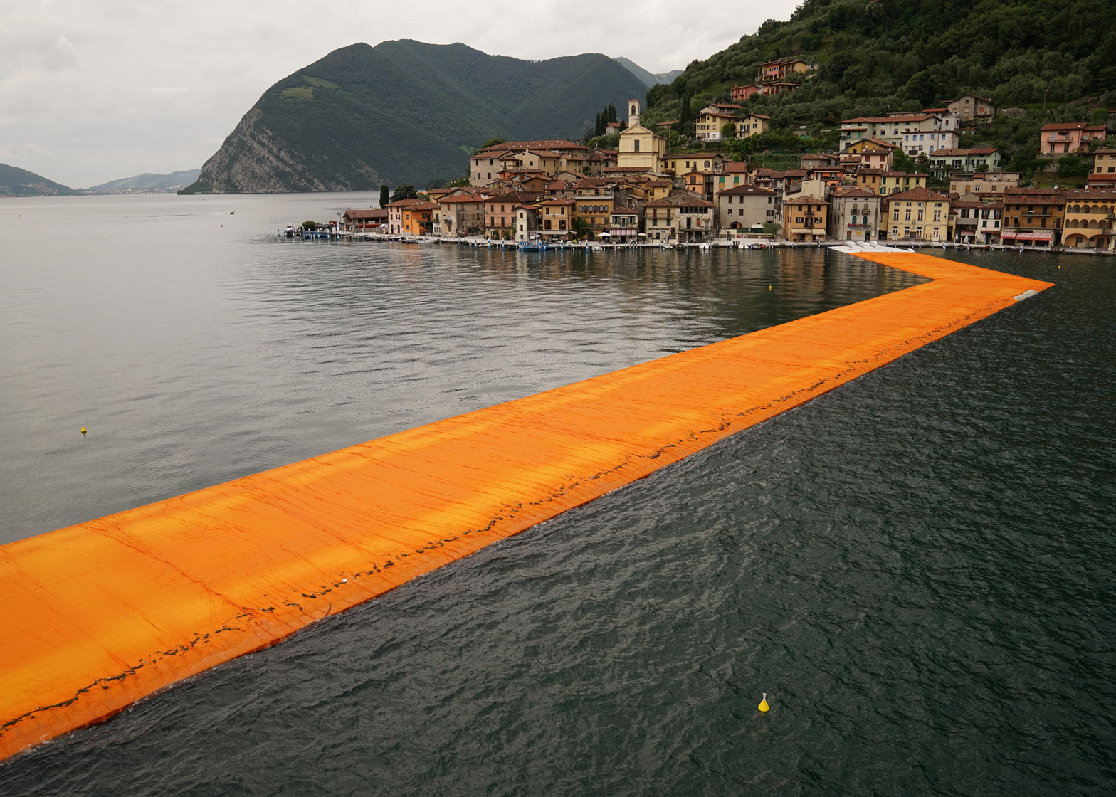 Walking on water: Artist Christo’s Floating Piers connect Italian lake 