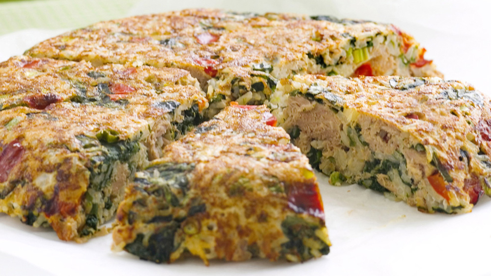 Crispy spinach and tuna rice cake 9Kitchen