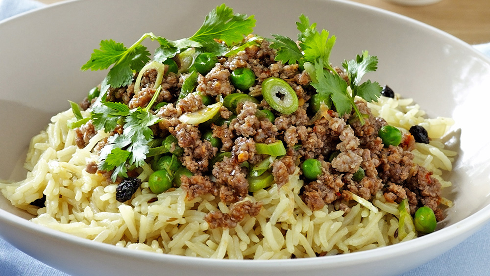 Indian rice pilaf with spiced beef 9Kitchen