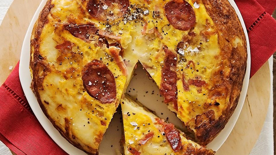 Ham & chorizo Spanish tortilla 9Kitchen