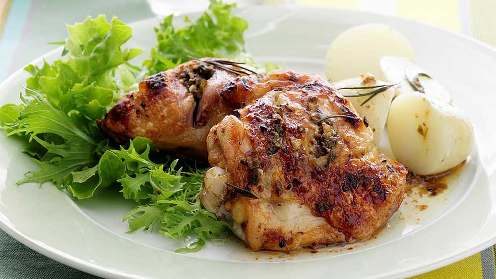 Chicken with capers, anchovies and rosemary recipe 9kitchen