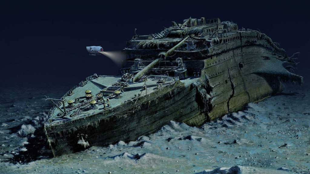 Resultado de imagen para titanic underwater