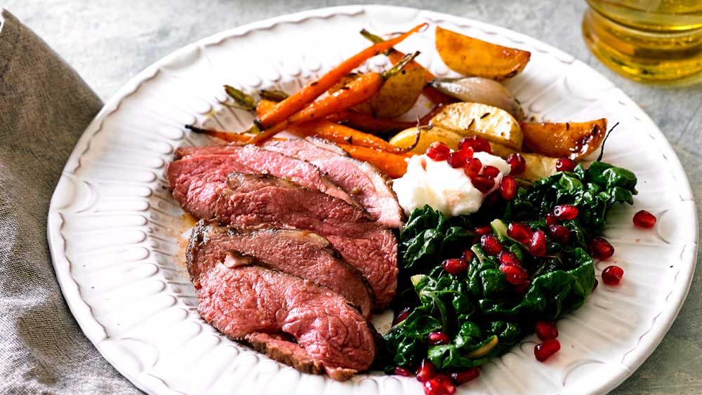 Pomegranate glazed lamb rump recipe 9kitchen