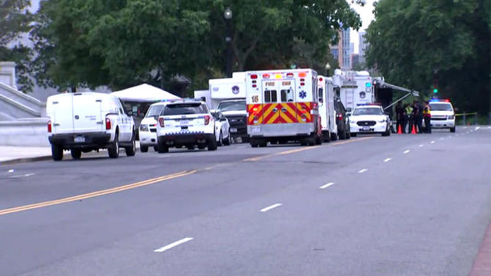 Police Officer Injured After Car Strikes Cruiser Near Library Of Congress