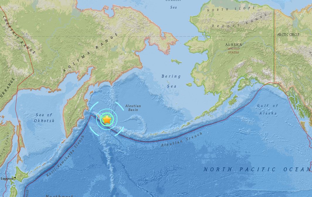 Tsunami possible along Aleutian Islands, Alaska following magnitude 7.7 quake 