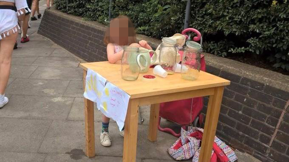 Five-year-old gets fined £150 after setting up lemonade stand Five-year-old gets fined £150 after setting up lemonade stand