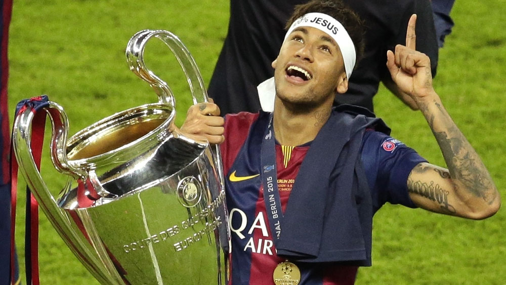 Brazilian footballer Neymar at centre of $750m transfer from Barcelona to Paris St Germain