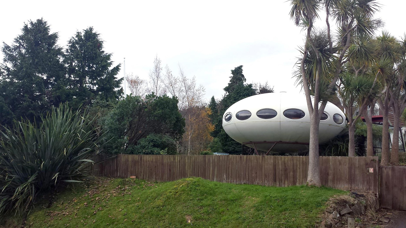 Incredibly rare spaceship house for sale in New Zealand 9Homes