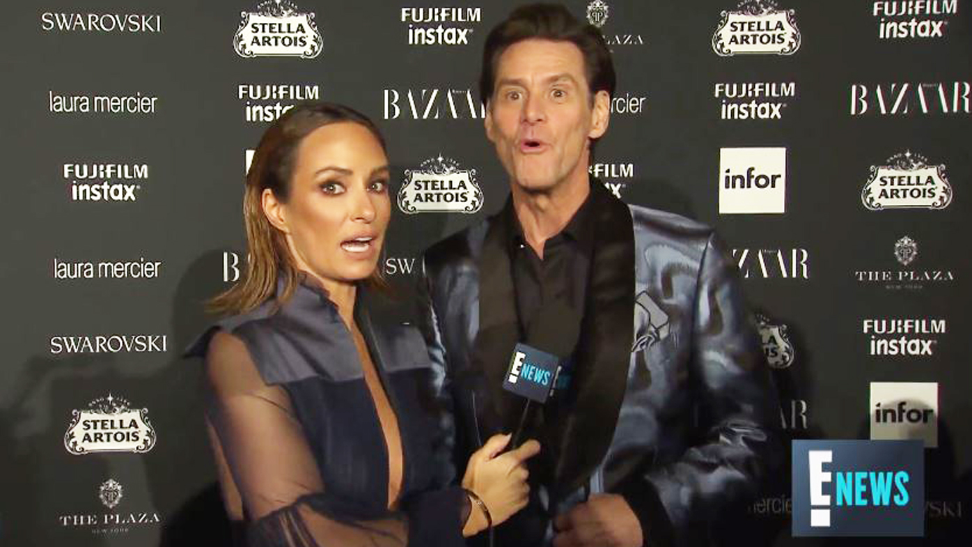 Catt Sadler and Jim Carrey