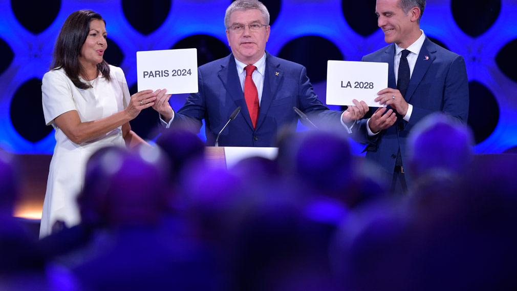 Paris and Los Angeles officially named as hosts of 2024, 2028 Olympic Games