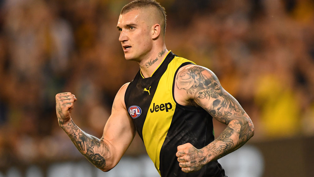 AFL news: Richmond Tigers Dustin Marin to romp home in ... - 1000 x 563 jpeg 87kB