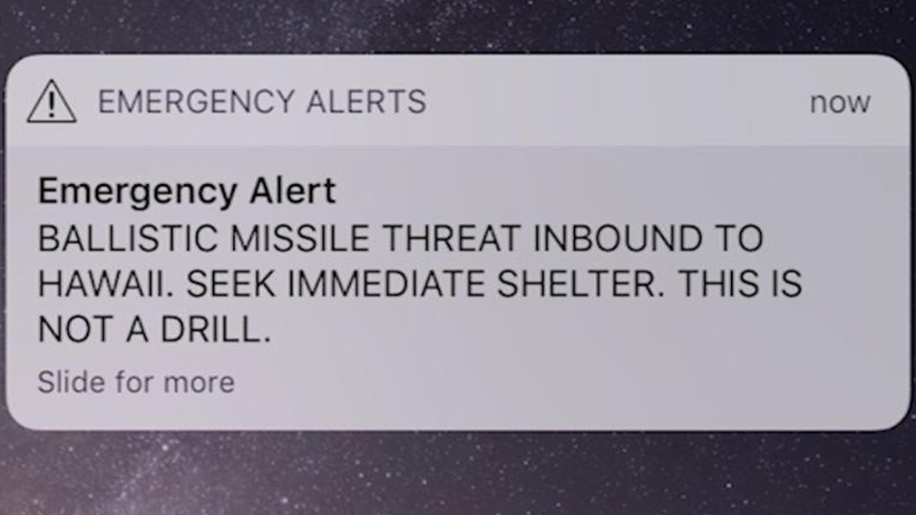 False alarm: Accidental missile alert sends Hawaii into panic