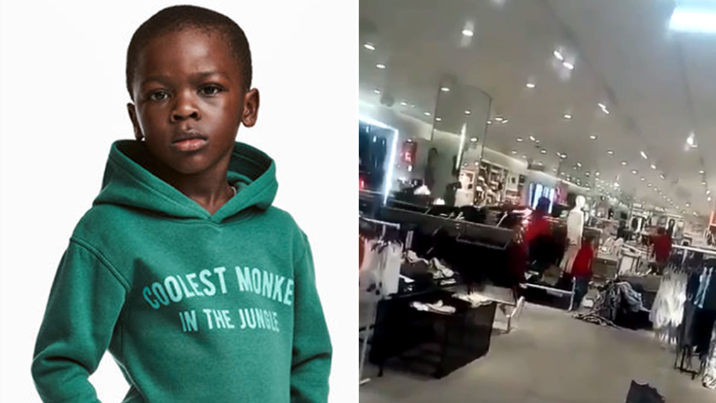 South African H&M shops trashed in protest of 'racist' ad