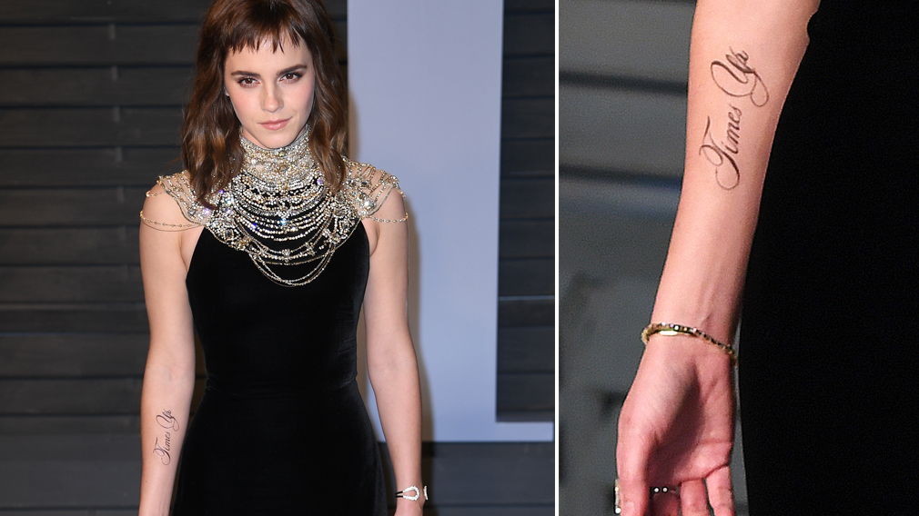 Emma Watson Debuts New Times Up Tattoo