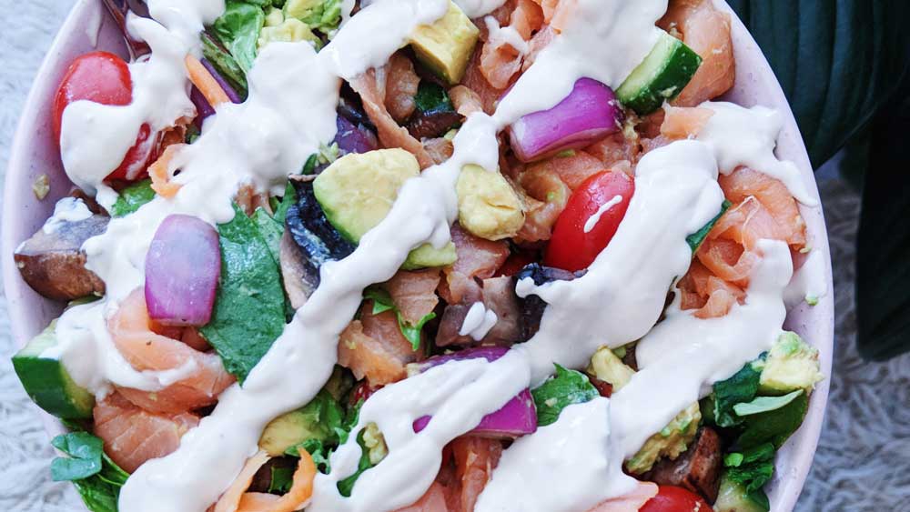 Tahini coconut salad recipe 9Kitchen