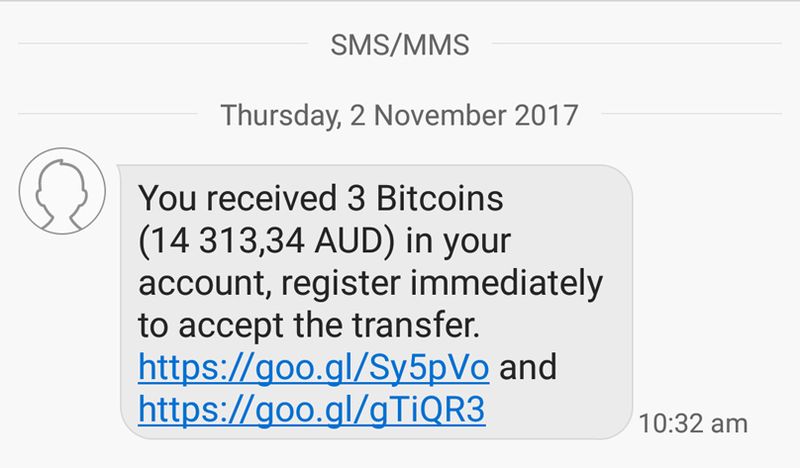 "beware bitcoin tax scammers": tax office