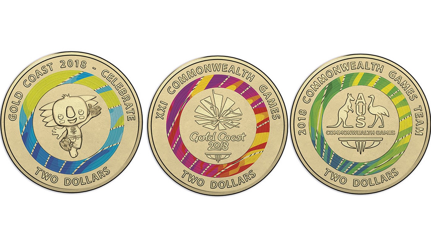 Three new 2 coins released to commemorate Commonwealth Games