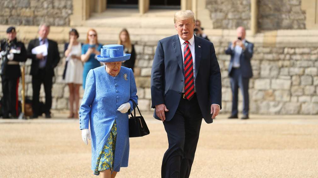 Donald Trump meets Queen Elizabeth II 'for a cup of tea'