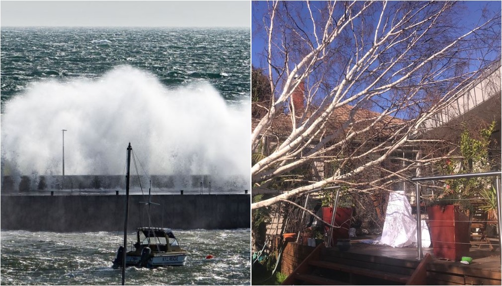 Melbourne weather Winds, storms approaching