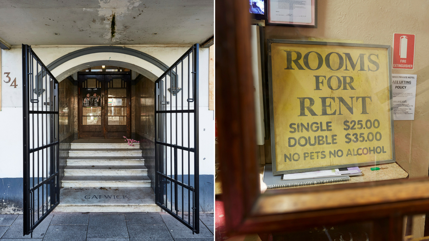 Inside The Gatwick Hotel in St Kilda before The Block renovations began 9Homes