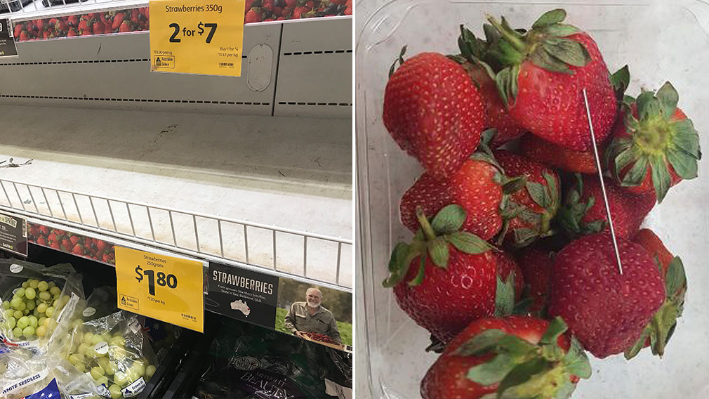 Strawberry needle scandal Coles and Aldi pull strawberry supply amid