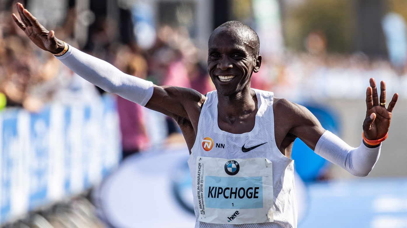 Kenyan Eliud Kipchoge shatters world record winning Berlin ... - 1396 x 785 jpeg 155kB