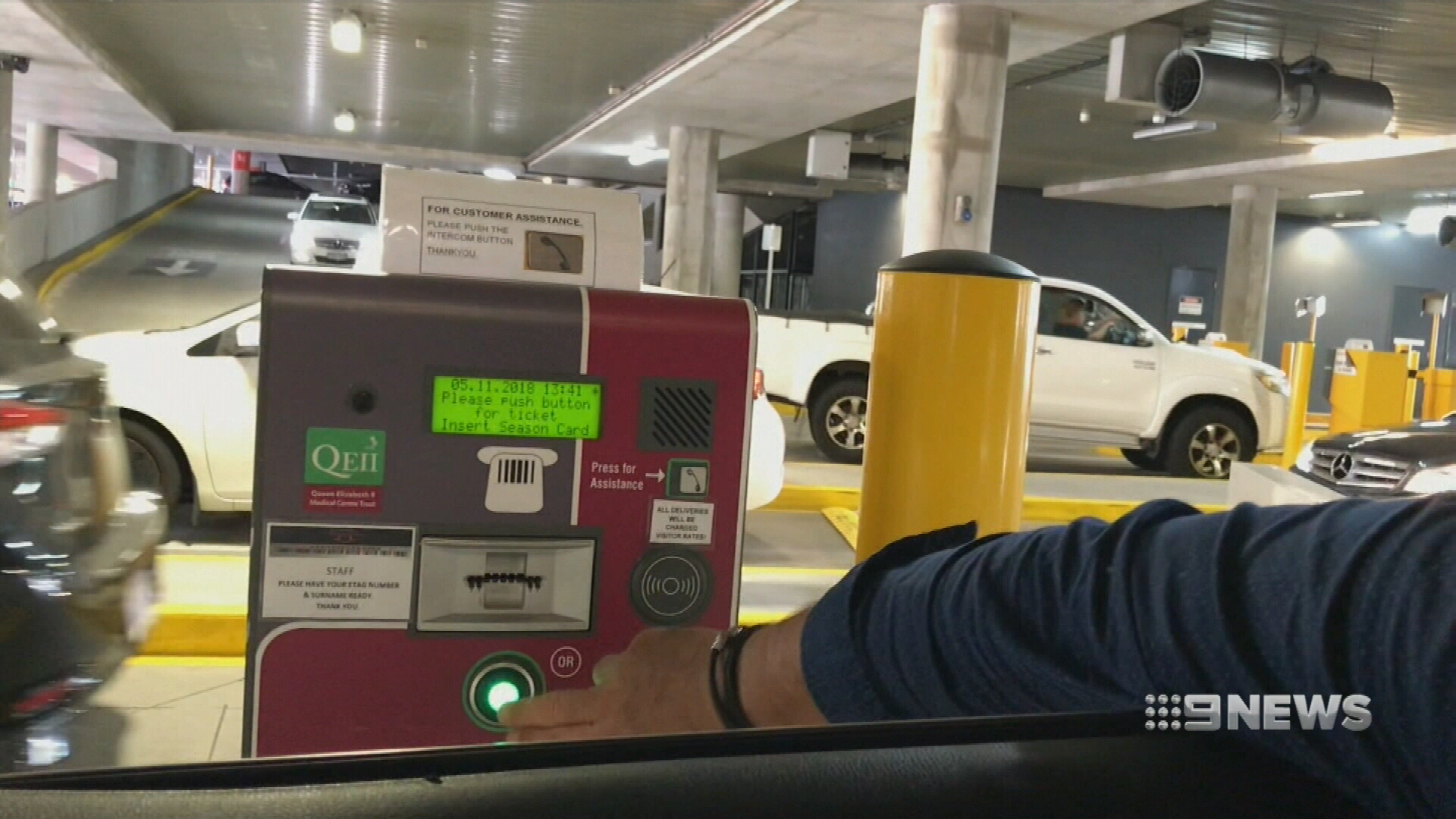 Sir Charles Gairdner Hospital Parking fee at 3000 for patient