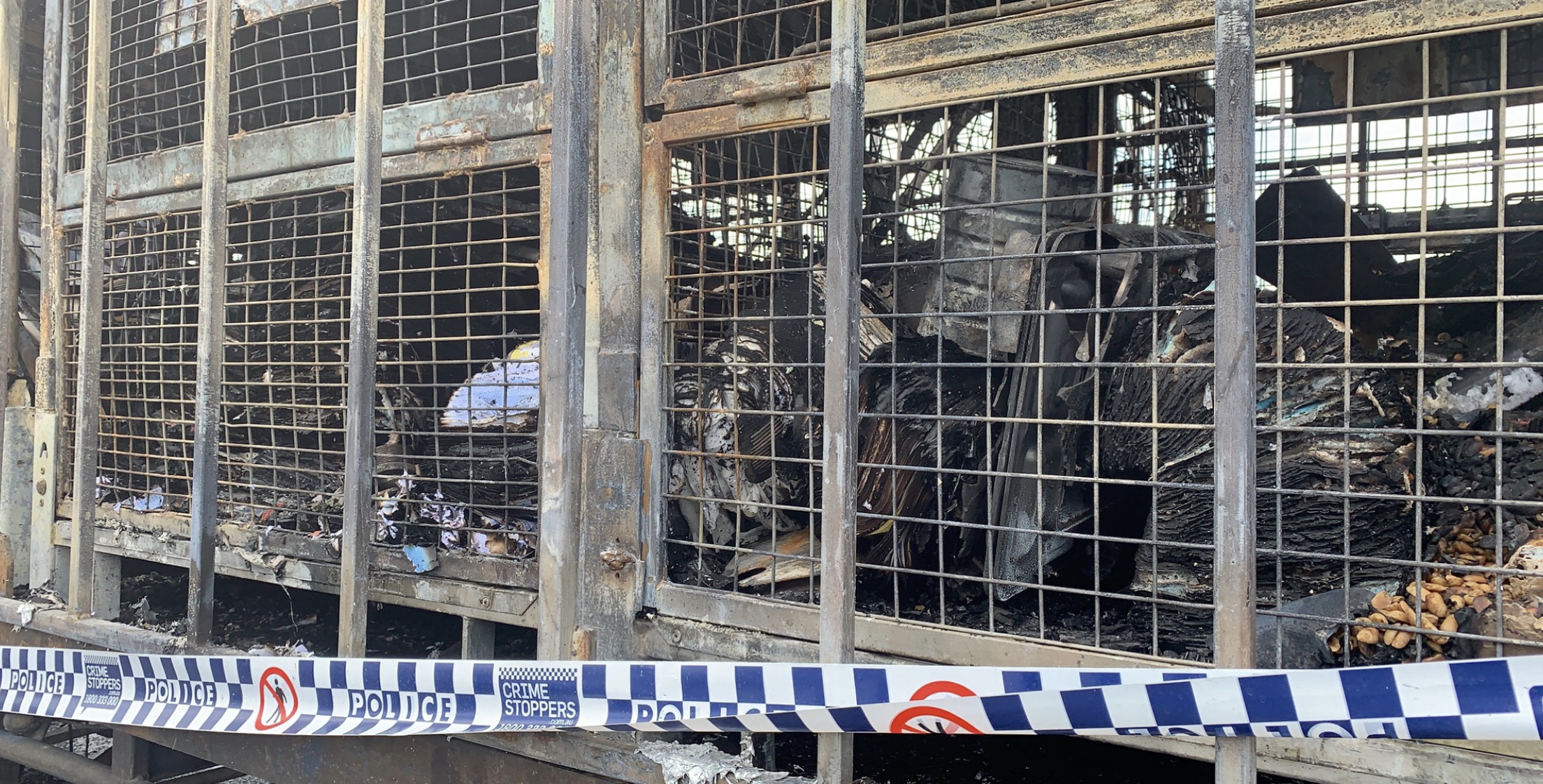 Australia Post truck fire Prime mover bursts into flames destroying mail