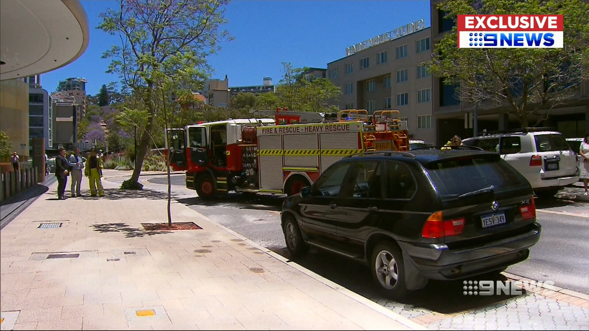 'It's smoking!': City office building almost sets car on fire