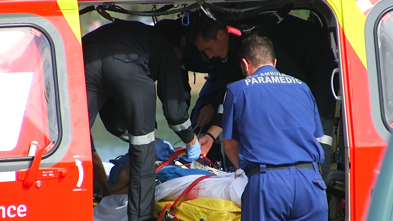 Shark attack Man suffers severe leg injury at Nambucca Heads