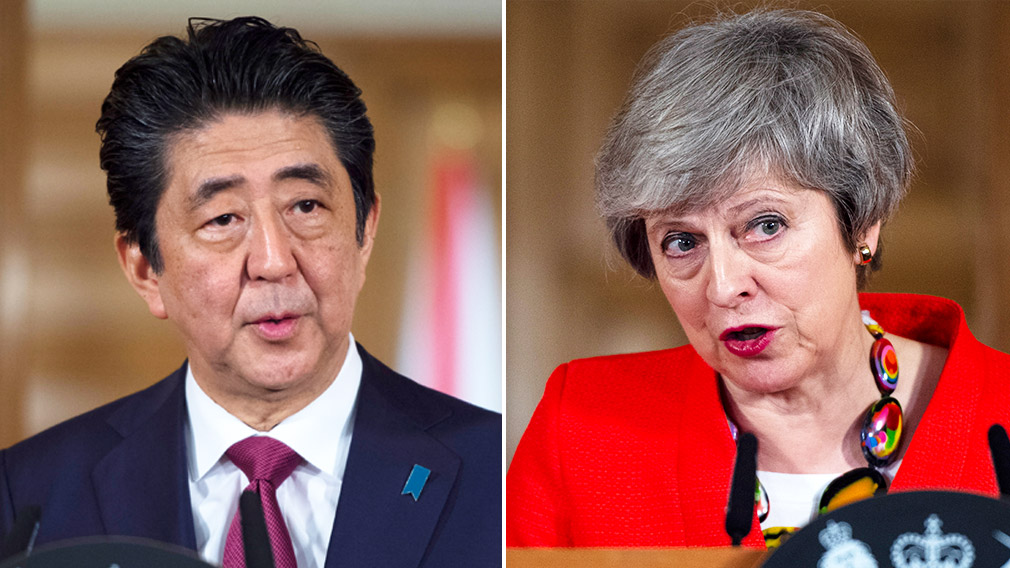 Shinzo Abe hopes UK will avoid no-deal Brexit