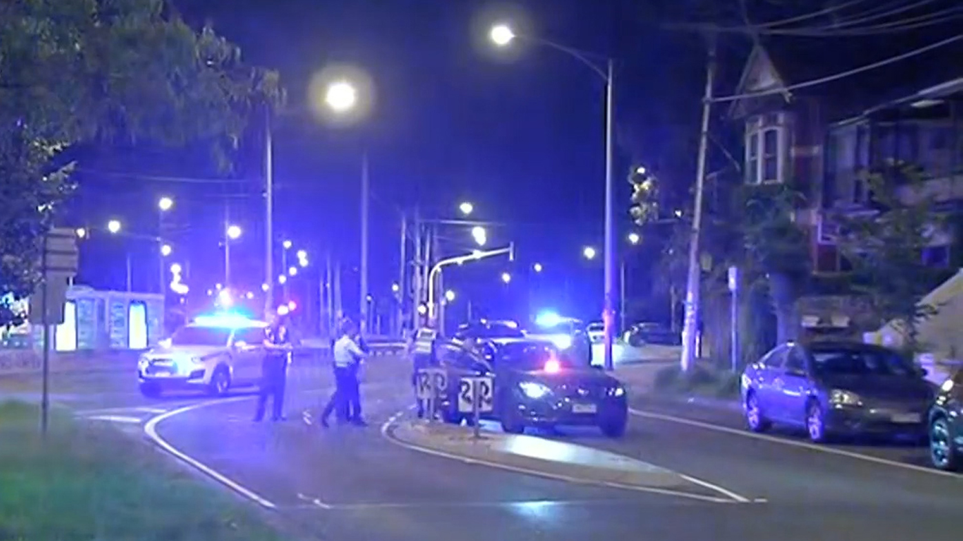 Manhunt underway after St Kilda stabbing