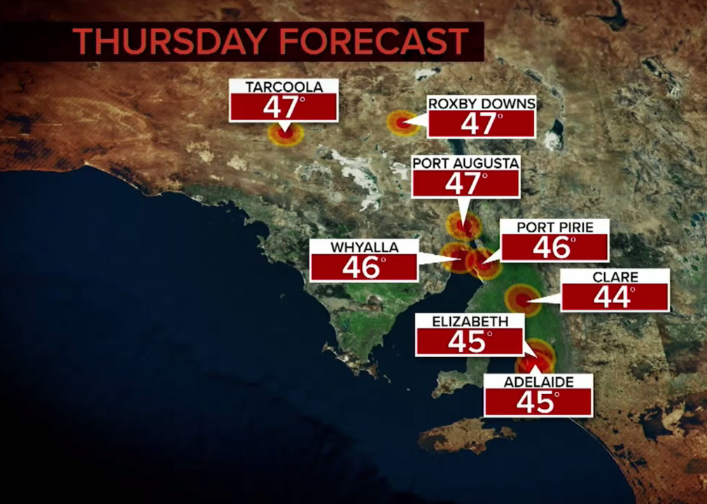 Weather Adelaide Warning Issued With City Set To Reach 45 Degrees On 