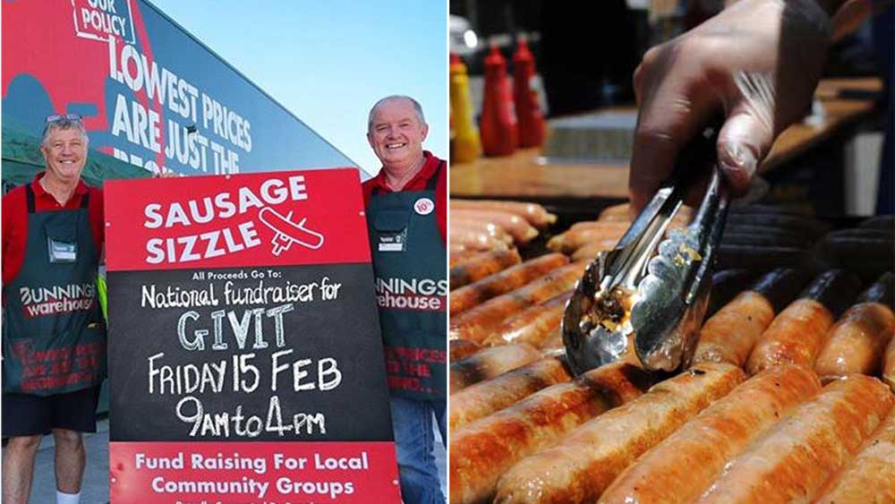 Bunnings stores having sausage sizzle for those impacted by QLD floods