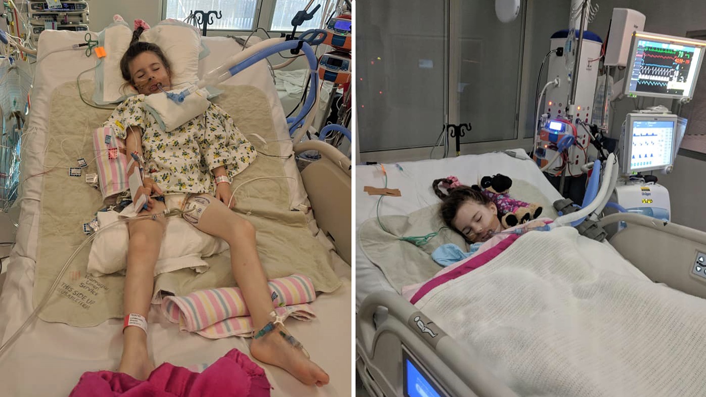 Shaylah, affectionately called Dolly, was rushed to Monash Children’s Hospital, put in an induced coma and underwent surgery for two-and-a-half hours on Tuesday.