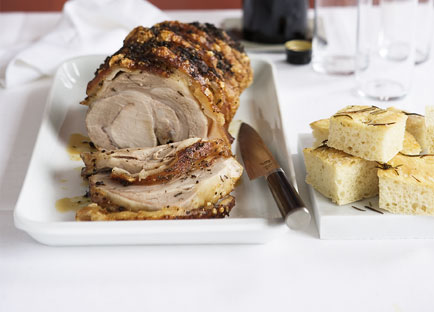 Porchetta With Rosemary Focaccia (porchetta Stile Di Ariccia Servite 