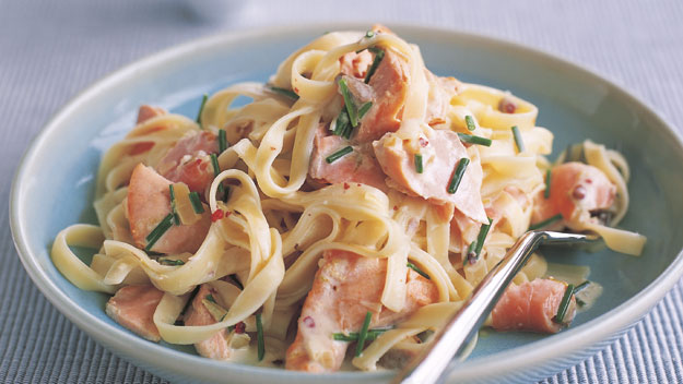 Salmon Fettuccine In Creamy Lime Sauce Recipe 9kitchen