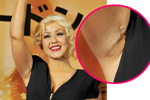 Christina Aguilera Flashes Boob Job Scar 9celebrity