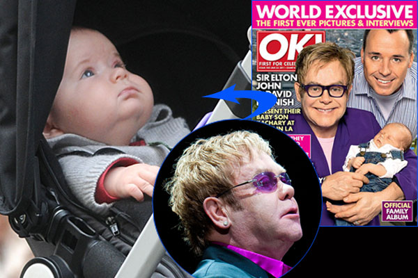 Who's Your Daddy? Elton John's Baby Looks Just Like Him - 9thefix