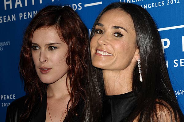 Demi Moore was partying with her daughter on the night she was rushed