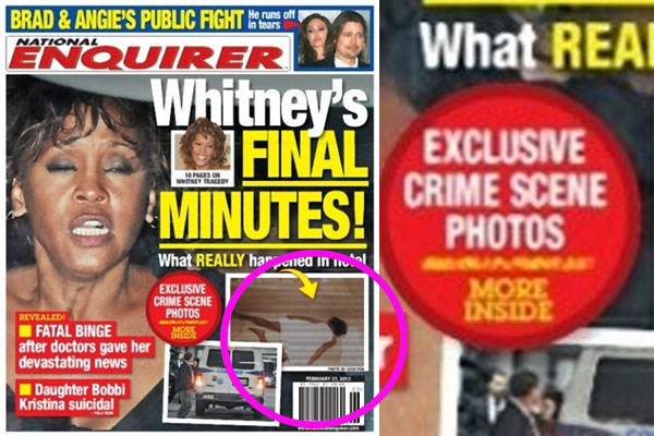 US Tabloid Hires Woman To Pose As Dead Whitney Houston - 9TheFix