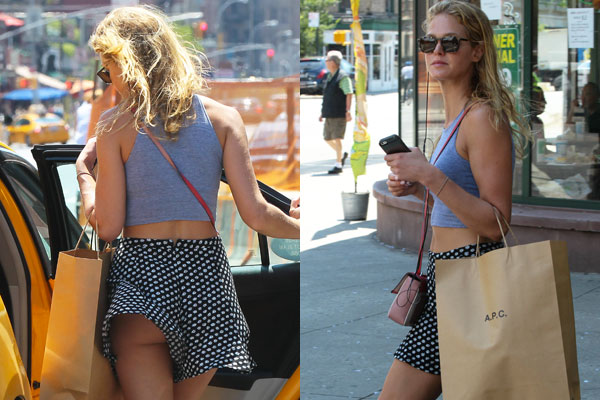 Oops Erin Heatherton Accidentally Flashes Her Bum In Public Celebrity