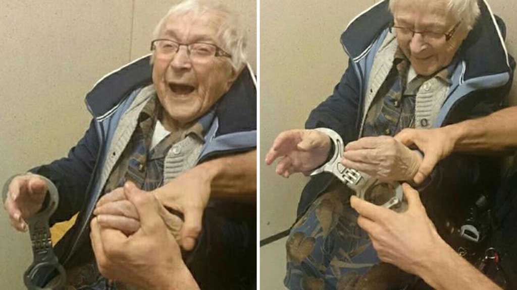 99-year-old granny gets arrested as part of bucket list