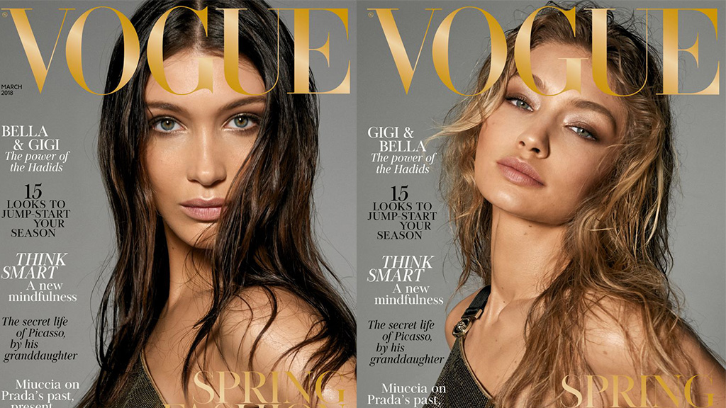 Gigi And Bella Strip Down For Vogue 9style 