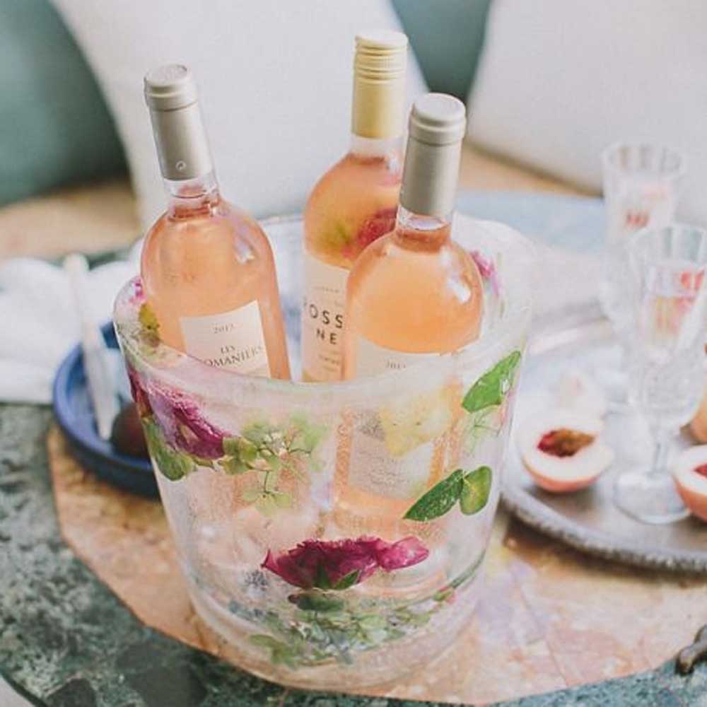 Create your own DIY floral ice bucket 9homes