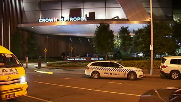 The man's body was found at the Crown Metropol in Southbank. (9NEWS)