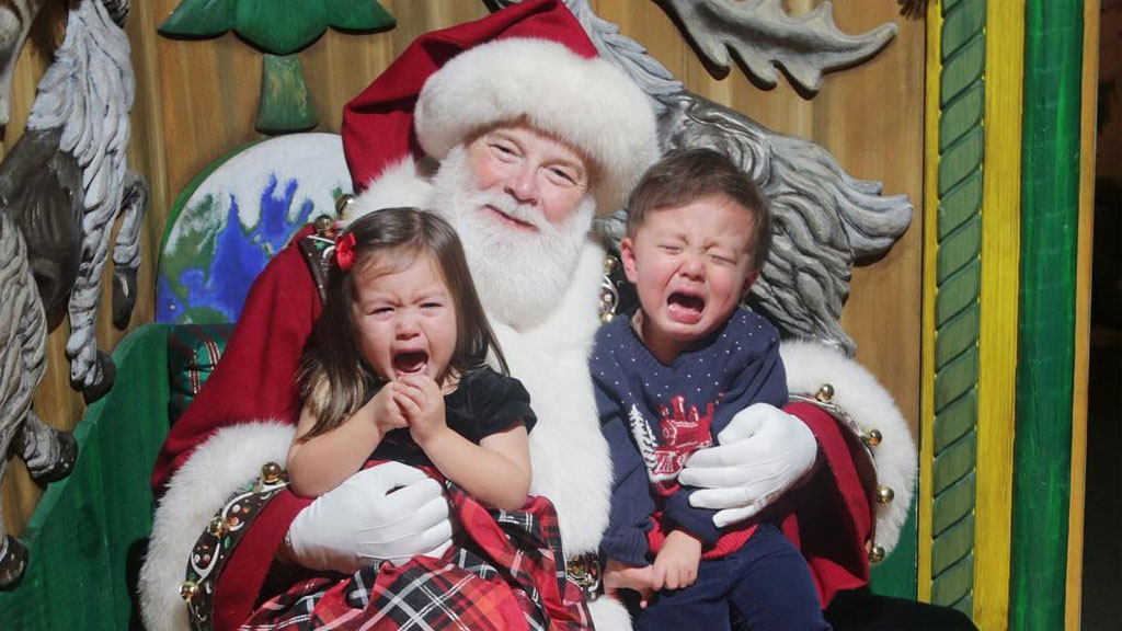 'The Santa photo is wearing pretty thin and I've had enough'